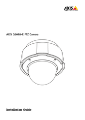 Axis Q6078-E Installationsanleitung