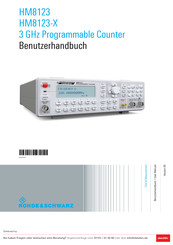 Rohde & Schwarz Hameg HM8123 Benutzerhandbuch