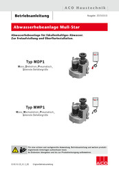 ACO Haustechnik Multi-Star MDP1 Betriebsanleitung