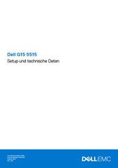 Dell EMC G15 5515 Einrichtung Und Technische Daten