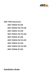 Axis Communications T90D20 PoE IR-LED Installationsanleitung