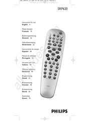 Philips SRP620 Bedienungsanleitung
