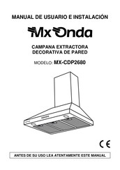 Mx Onda MX-CDP2680 Benutzer- Und Installationshandbuch