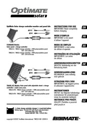 TecMate International Optimate solar TM523-6 Anwendungsvorschriften