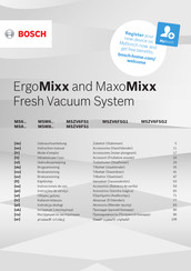 Bosch ErgoMixx MSZV6FSG1 Gebrauchsanleitung
