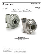 Pentair Hypro 9206-Serie Original Bedienungsanleitung