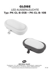 REV GLOBE PK-CL-B-05B Bedienungsanleitung