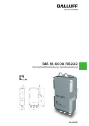 Balluff BIS M-6000-007-050-00-ST24 Technische Beschreibung, Betriebsanleitung