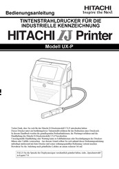 Hitachi UX-P Bedienungsanleitung