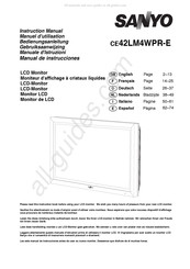 Sanyo CE42LM4WPR-E Bedienungsanleitung
