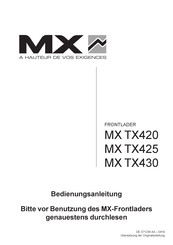 MX TX430 Bedienungsanleitung