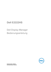 Dell E2222HS Bedienungsanleitung