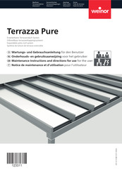 weinor Terrazza Pure Wartungs- Und Gebrauchsanleitung