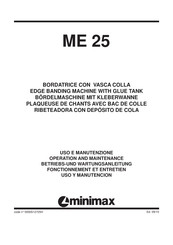 MiniMax ME 25 Betriebs- Und Wartungsanleitung