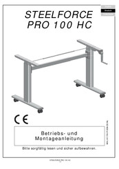 actiforce STEELFORCE PRO 100 HC Betriebs- Und Montageanleitung