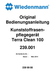 Wiedenmann 239.001 Original Bedienungsanleitung