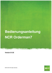 NCR Orderman7+ Bedienungsanleitung