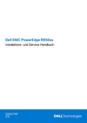 Dell EMC PowerEdge R650xs Installations- Und Servicehandbuch