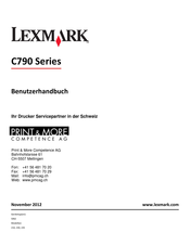 Lexmark C790-Serie Benutzerhandbuch