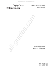 Electrolux WA SL6 E 102 Benutzerinformation