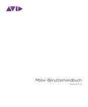 Avid Mbox Benutzerhandbuch