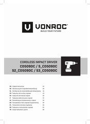 VONROC CD509DC Originalbetriebsanleitung
