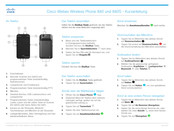 Cisco Webex Wireless Phone 840 Kurzanleitung