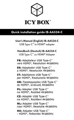 RaidSonic Icy Box IB-AA534-C Handbuch