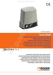 Roger Technology BH30-Serie Anweisungen Und Hinweise Für Den Installateur