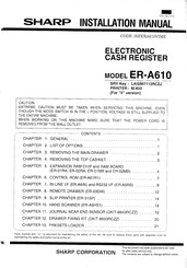 Sharp ER-A610 Programmierhandbuch