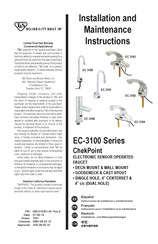 T&S EC-3106 Installations- Und Wartungsanleitungen
