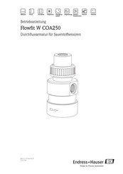 Endress+Hauser Flowfit W COA250 Betriebsanleitung