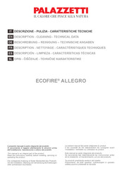 Palazzetti Ecofire Allegro Beschreibung, Reinigung, Technische Angaben