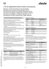 steute SW868 Montage- Und Anschlussanleitung