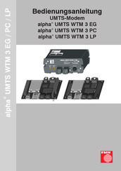 FMN alpha UMTS WTM 3 LP Bedienungsanleitung