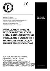 Hoshizaki FM-170AFE-N Installationsanleitung