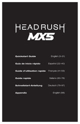 HEADRUSH MX5 Schnellstartanleitung
