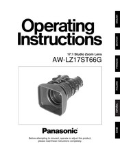 Panasonic AW-LZ17ST66G Bedienungsanleitung