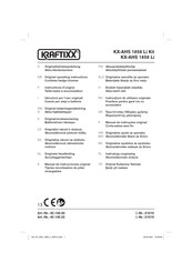 Kraftixx KX-AHS 1858 Li Kit Originalbetriebsanleitung