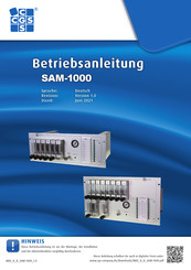 CGS SAM-1000 6HE Betriebsanleitung