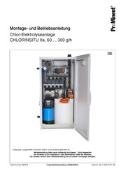 ProMinent CHLORINSITU IIa Montage- Und Betriebsanleitung