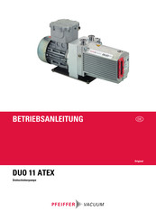 Pfeiffer Vacuum DUO 11 ATEX Betriebsanleitung