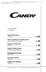 Candy FCXE818XWIFI Bedienungsanleitung