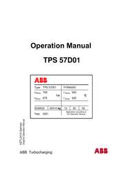 ABB TPS 57D01 Bedienungsanleitung