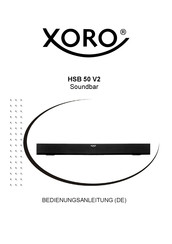 Xoro HSB 50 V2 Bedienungsanleitung