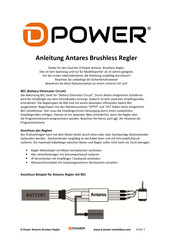D-POWER Antares Anleitung
