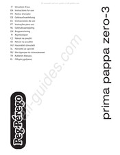 Peg Perego prima pappa zero3 Gebrauchsanleitung