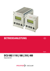 Pfeiffer Vacuum DCU 400 Betriebsanleitung