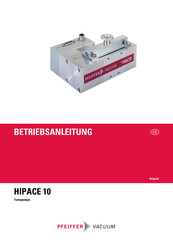 Pfeiffer Vacuum HiPace 10 Betriebsanleitung