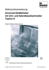 Meiko TopCut H Gebrauchsanweisung